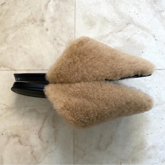 Jenni Kayne Tan Shearling Mules - Picture 5 of 11